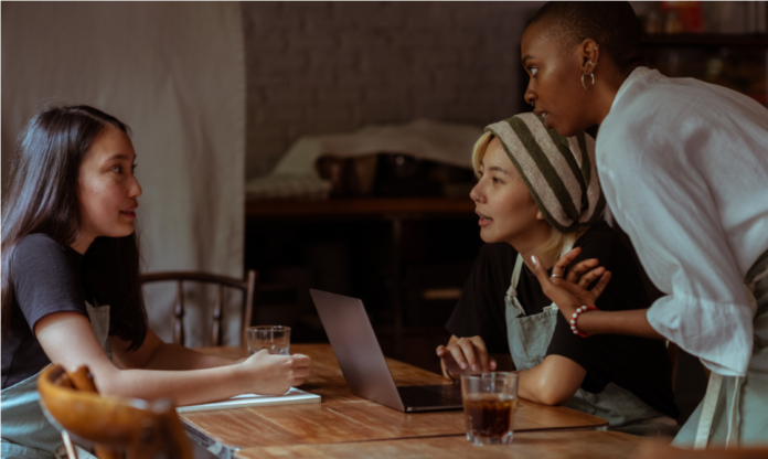 Emotional Intelligence at work emotionally intelligent workers having a conversation