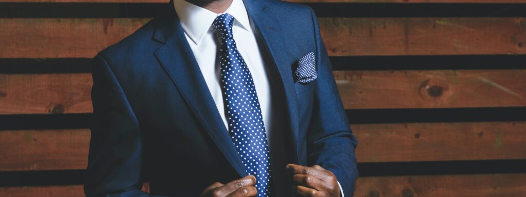 Entrepreneur in a suit
