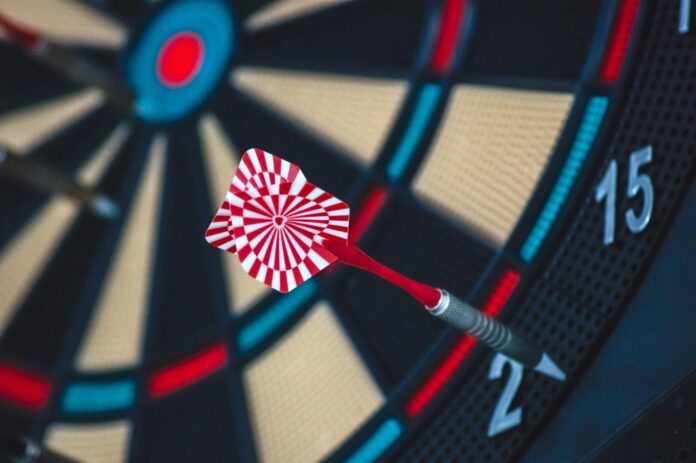 pexels-photo-262438 red and white dart on darts board